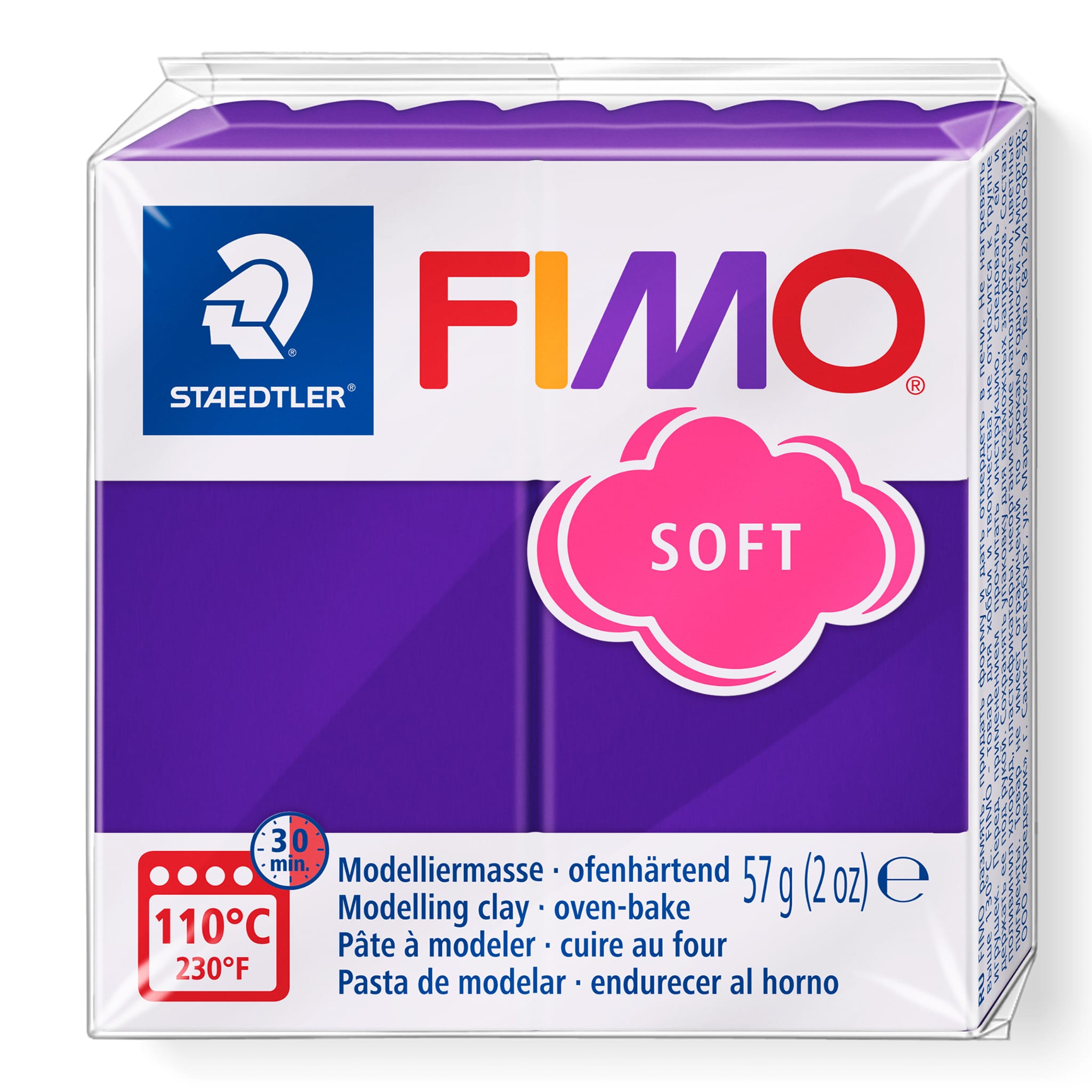 Fimo Soft - Plum 57gr. - Argila Polimérica
