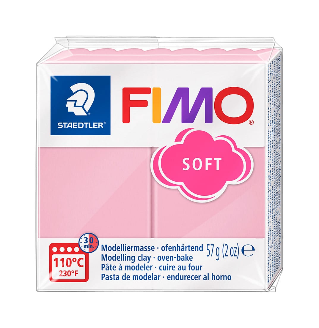 Fimo Soft - Rosa Light 57gr. - Argila Polimérica