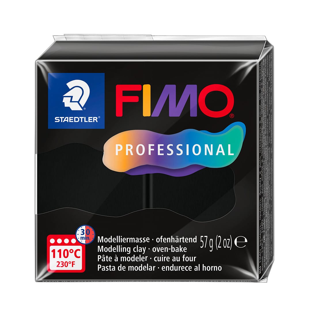 Fimo Profissional - Preto 57gr.