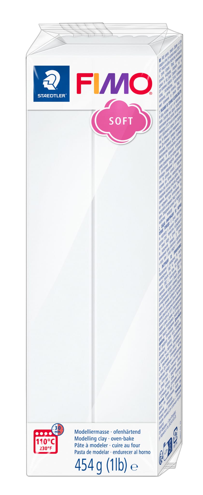 fimo Soft - Branco 454gr. - Argila Polimérica
