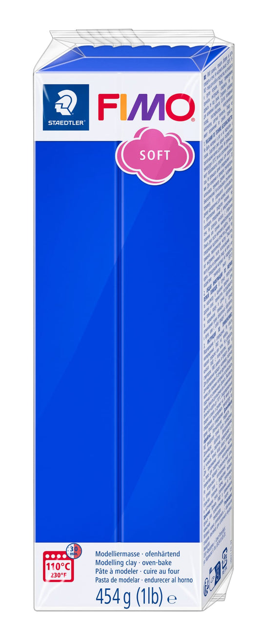 Fimo Soft - Azul Brilhante 454gr. - Argila Polimérica