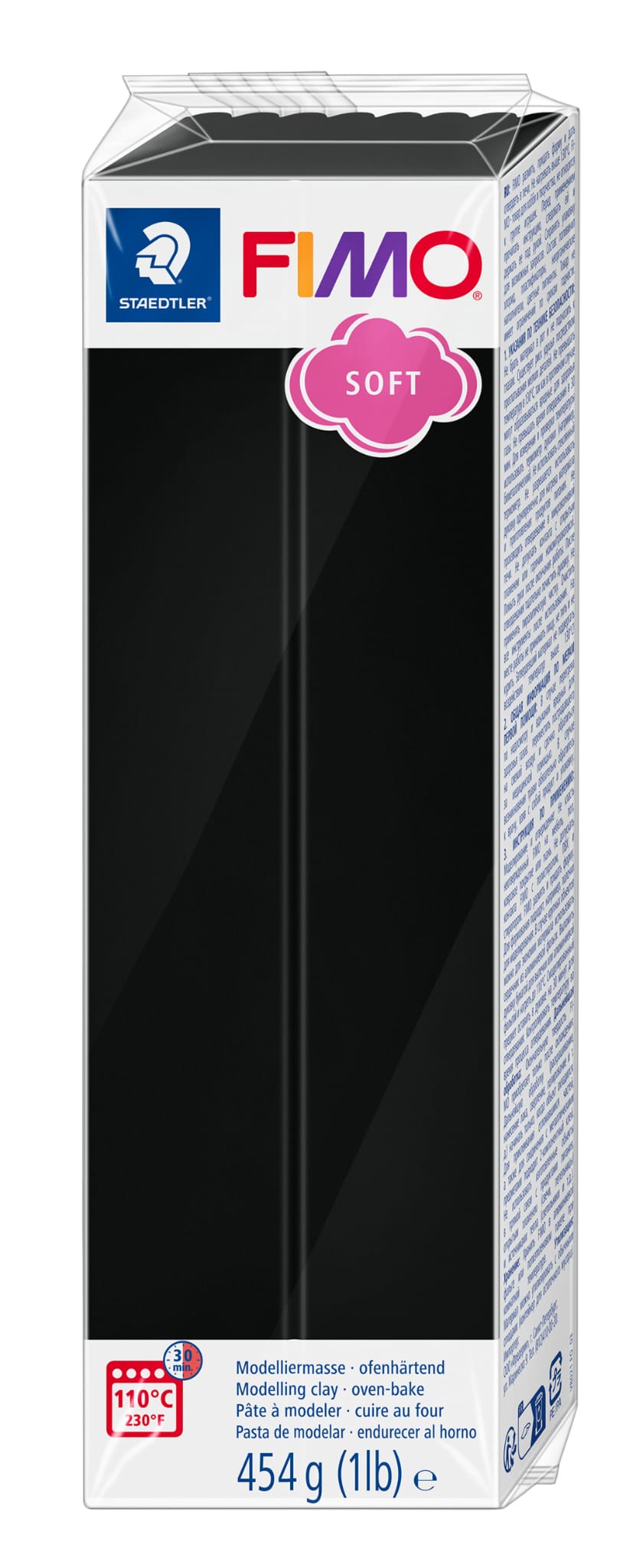 Fimo Soft - Preto 454gr. - Argila Polimérica