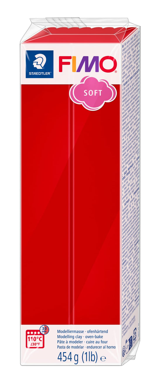Fimo Soft - Vermelho Natal 454gr. - Argila polimérica