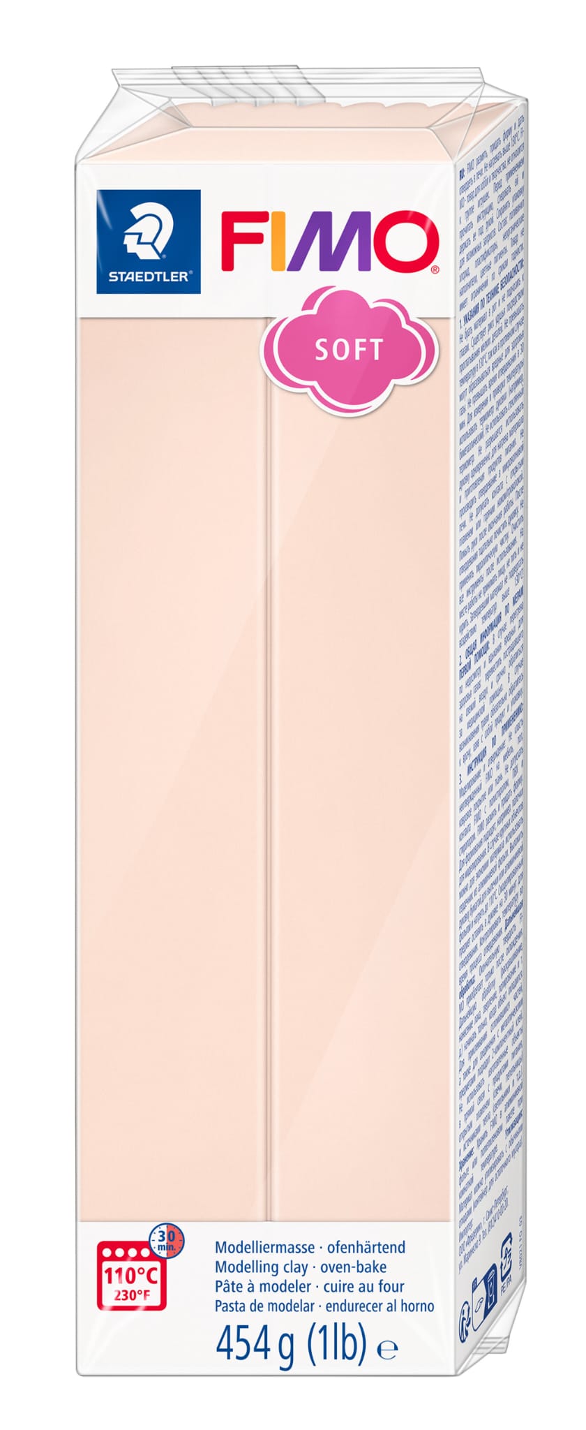 Fimo Soft - Rosa Pálido 454gr. - Argila Polimérica