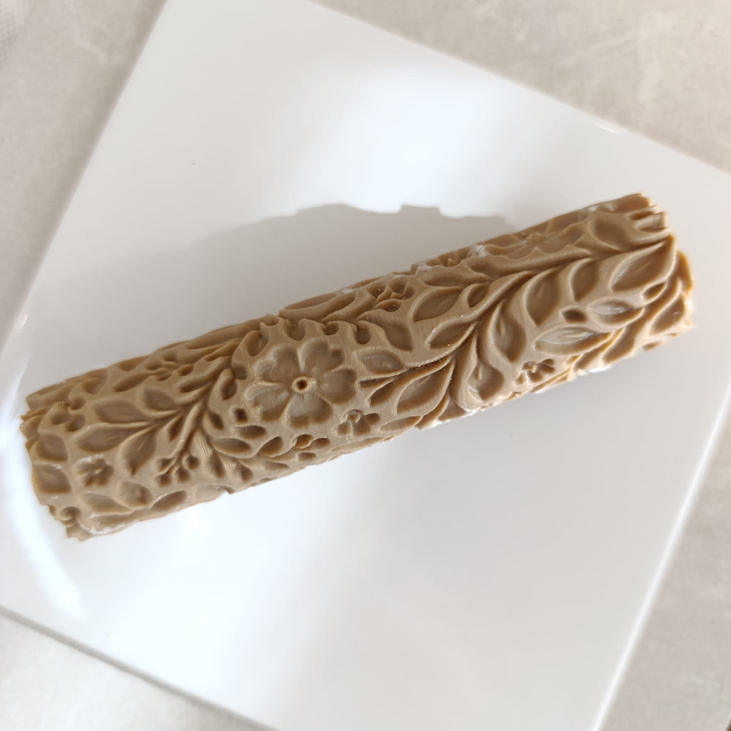 Rolo de textura para argila "Margaridas"